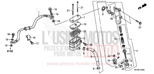 RR. BRAKE MASTER CYLINDER XL125V3 de 2003